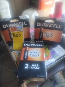 Duracell AA Alkaline Batteries Multi-Pack Lot