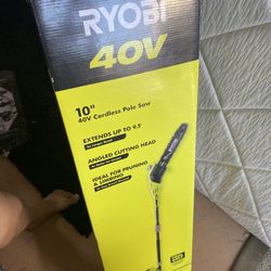 RYOBI 40V 10 in. Cordless Battery Pole Saw with 2.0 Ah Battery and Charger