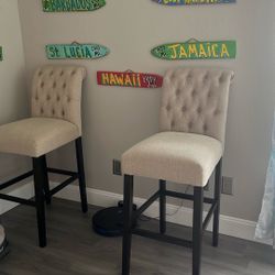 Set Of 2 Bar Height Stools