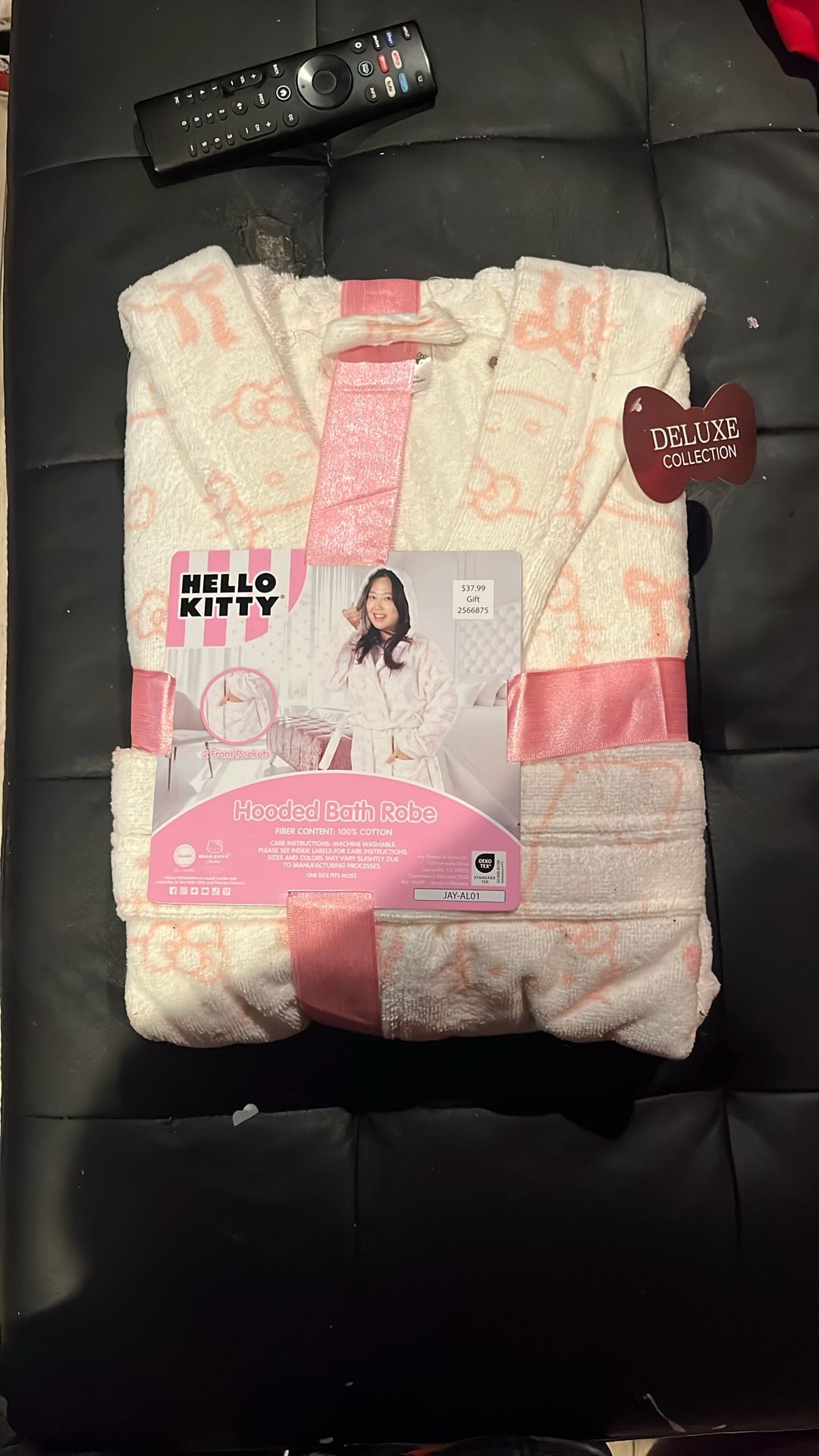 Hello Kitty Hooded Bath Robe- One Size Fits Most