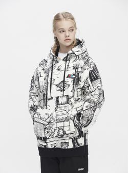 Waterproof Snowboarding Hoodie Size: M