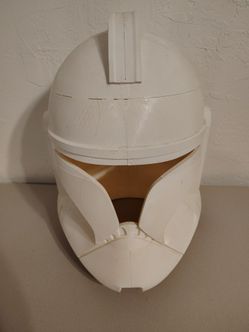 Custom 3D-printed replica of a Clone Trooper Phase 1 helmet from Star Wars