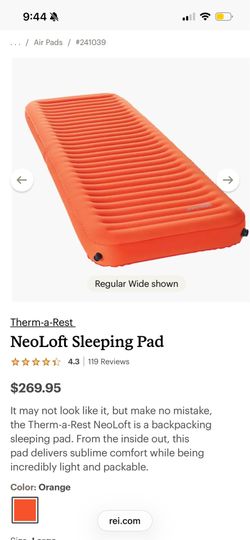 Therm-a-Rest NeoLoft Sleeping Pad - New