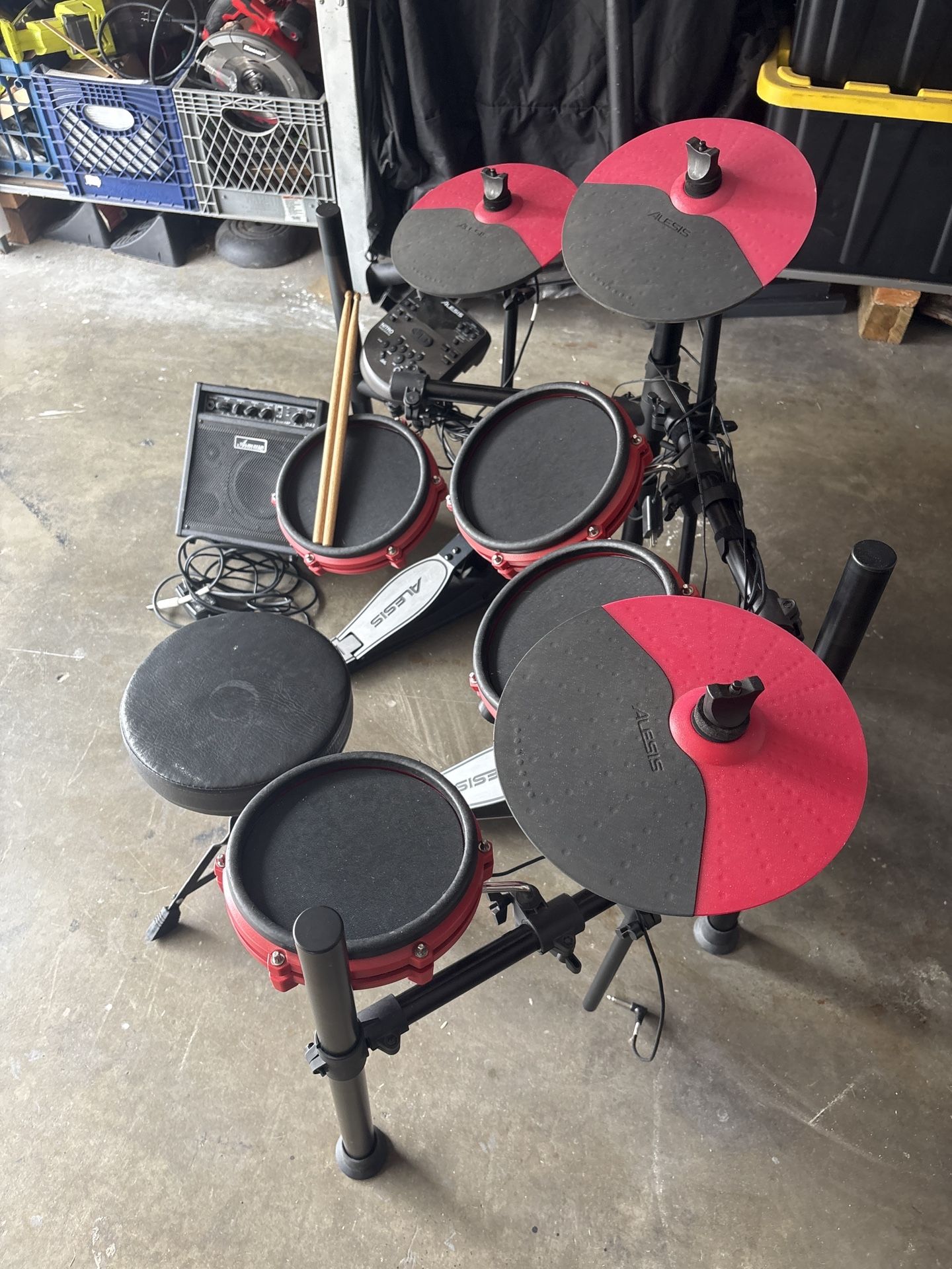Alesis Electronic Drum Set + Amp – Ready to Play! 
