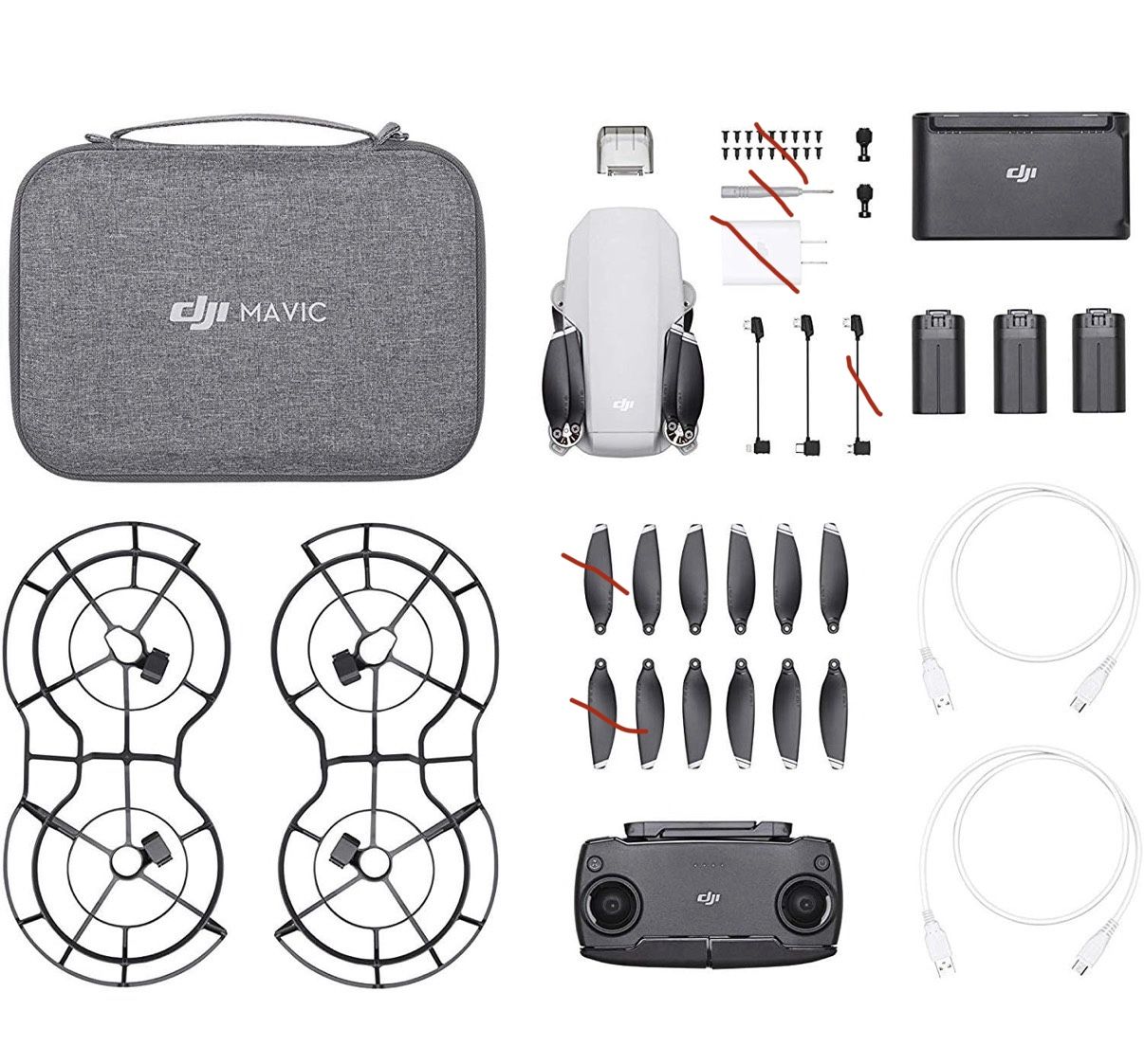 DJI Mavic Mini Fly More Combo Drone Quadcopter (Renewed)