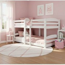 New Bunk Bed White Color Twin Size.....mattress Not Included 