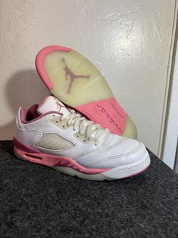 Jordan 5 Low Pink Size 6y Youth Sneaker 