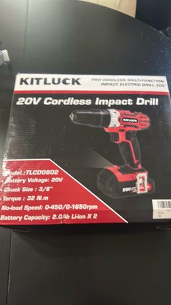20 V  Cordless impact drill