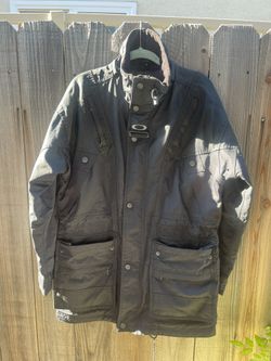 Vintage Oakley Software Tech Utility Ski Jacket Black Mens Size