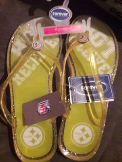 Steelers flip flops