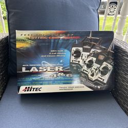 HITEC LASER 4 FM Channel Radio Control System RCTransmitter Plane Helicopter NIB-Multiple quantiies available 