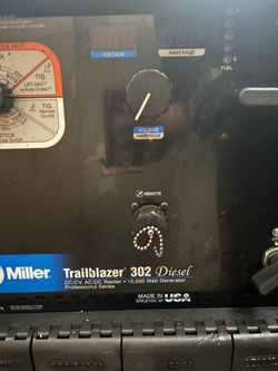 Miller welder generator trailblazer 302 diesel