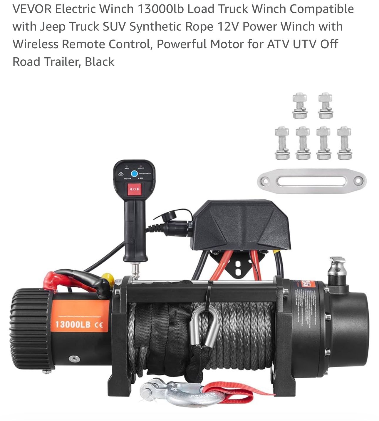 Electric Winch And Mount