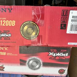 Sony Xplod XS-L1200B 12" 4-ohm Component Subwoofer 200w RMS/800w Peak NEW (two)