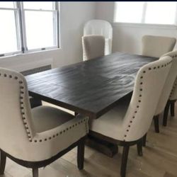 Landon 7pc Dining Room Set w/ 1 x18" Removable Extension Leaf