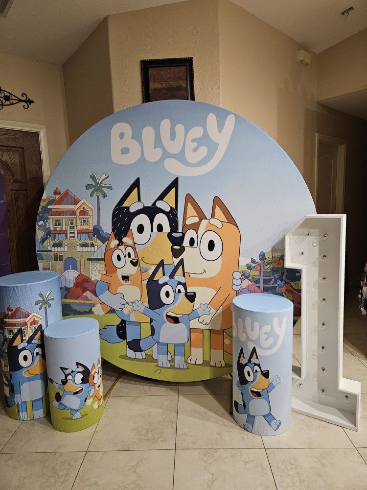 Bluey Backdrop