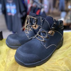 Orthofeet Men’s Leather Granite Waterproof Work Boots