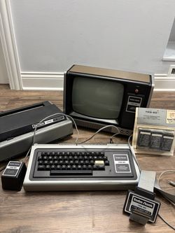 Vintage Radio Shack TRS-80 Model I Computer System w/ Monitor, Line Printer II & Accessories