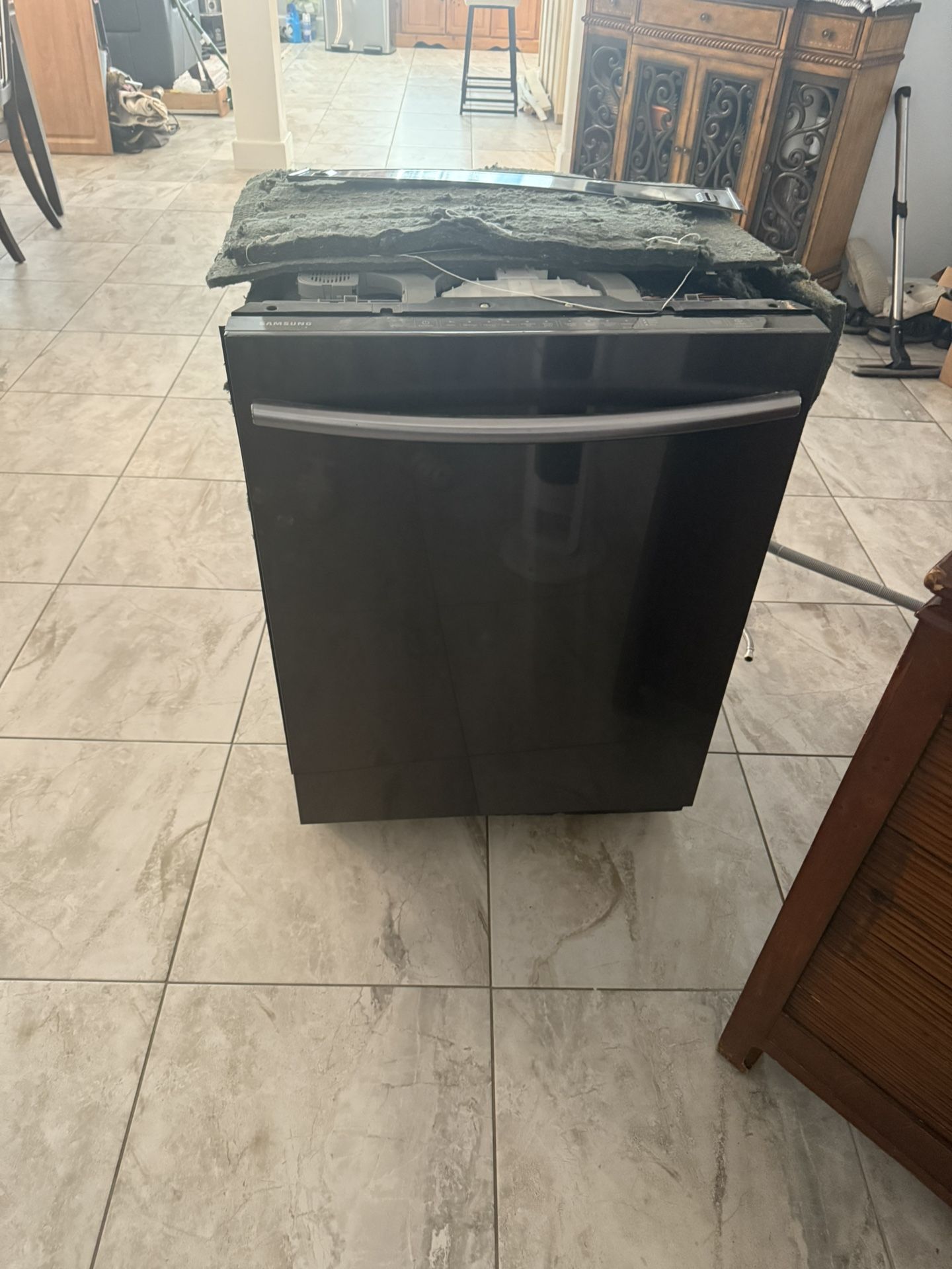Dishwasher Black Stainless Steel Works
