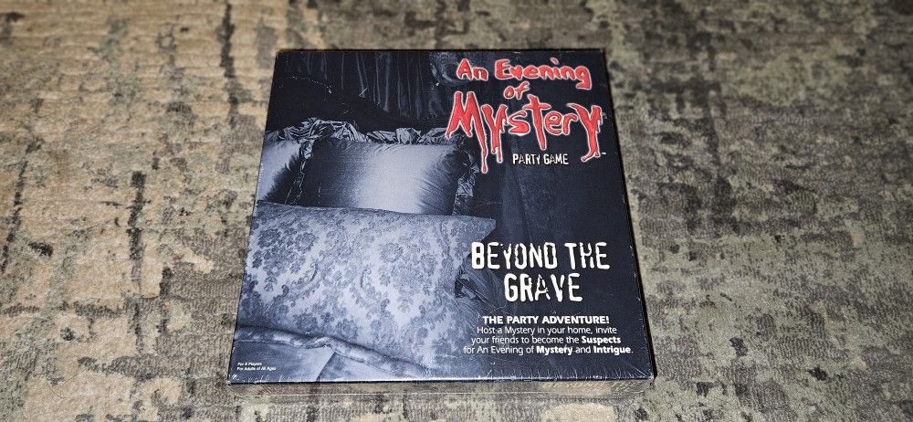 An evening of Mystery Party Game Beyond the Grave Murder Mystery New & Sealed!!!