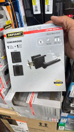 Defiant Tonebridge Matte Black Single Cylinder Combo Pack Square Series