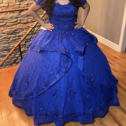 Quinceañera Blue Dress  “only The Dress” “NO Petticoat”
