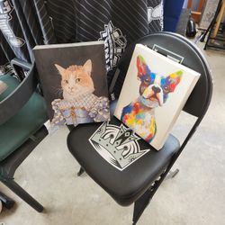 Canvas Pet Dog Cat Paintings