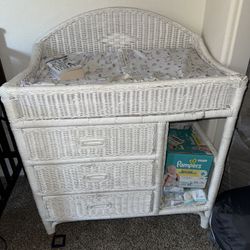 Changing table with storage 