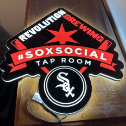 Sox And Revolution Brewing LED Sign