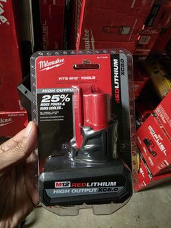 Milwaukee M12 REDLITHIUM HIGH OUTPUT CP5.0 Battery, Model# 48-11-2450