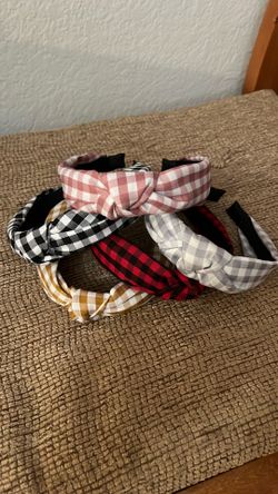 Brand New Plaid Headbands