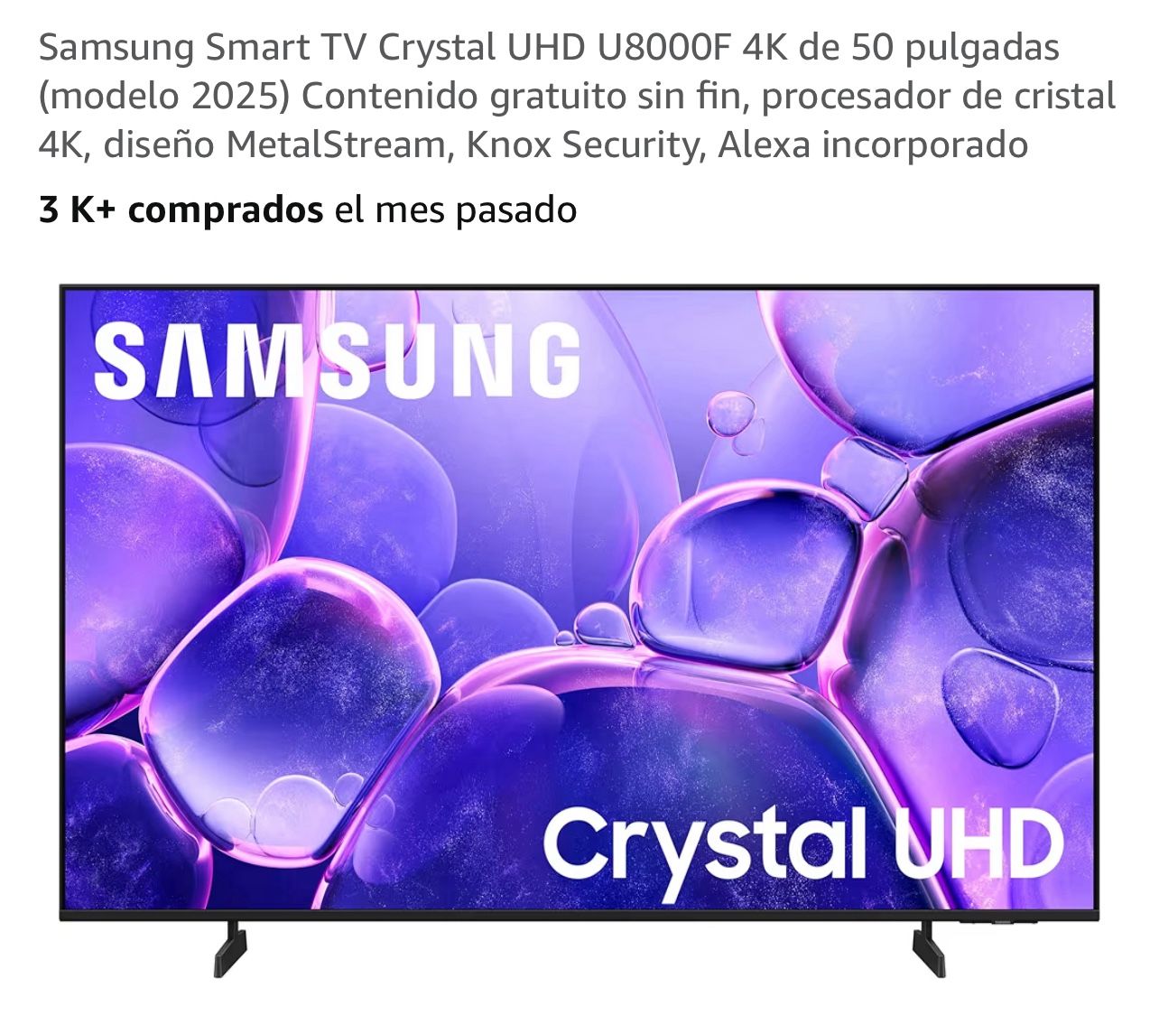 Samsung TV 50 “modelo 2025