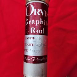 2 Vintage Orvis Rare Grpahite 2 Piece Rods With Aluminum Cases Fishing Rod Fly 