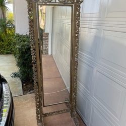 Full Length Mirror Wrought Iron - Free Standing