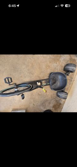 green machine drift bike needs a little work