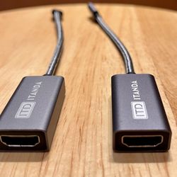 2 x ITANDA USB C to HDMI Adapter 4K Cable, 8” Long