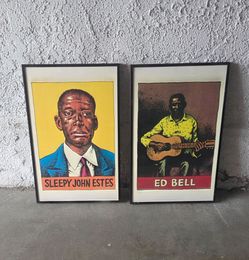 Vintage Blues Legends Framed Prints – Sleepy John Estes & Ed Bell