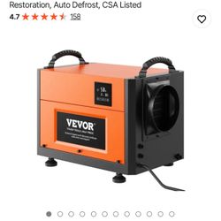 VEVOR 125 Pints Commercial Dehumidifier