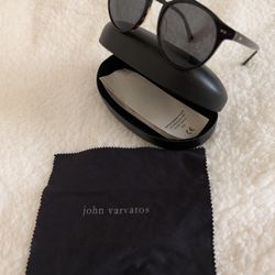 Black John Varvatos Polarized Tortoiseshell Sunglasses