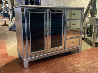 PIER 1 Silver Mirror Console Table