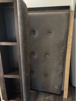 Free bed frame with headboard and bench