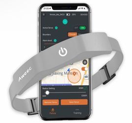 GPS Wireless Dog fence with free app in gray byAWEEC