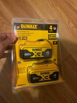 New 2 Pack Dewalt 4.0 XR battery’s