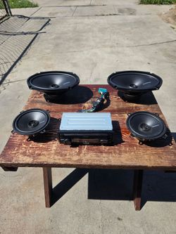 Sony DSX A415BT Rockford Fosgate Punch P2 6.5 Speaker Rockford Fosgate Punch P2 6x9 Speakers