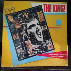 Elvis Presley Jigsaw Puzzle 1000 Piece Springbok The King! 1985 Sealed 24" x 30"