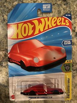 Hot Wheels Porsche 911 Carrera Clip Red Experimotors