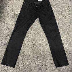 Gustin #151 Heavy BlackXCoal 16oz Japanese Selvedge Denim Jeans Tag Size 32 - “32-30” Slim Fit