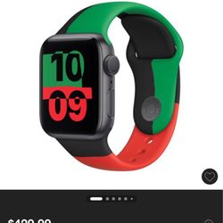 Apple Watch Series 6 GPS 44mm Black Unity Aluminum Case with Black Unity Sport Band 