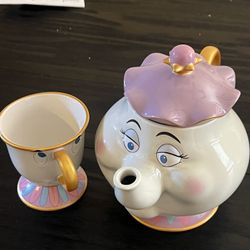Disney teapot and cup 