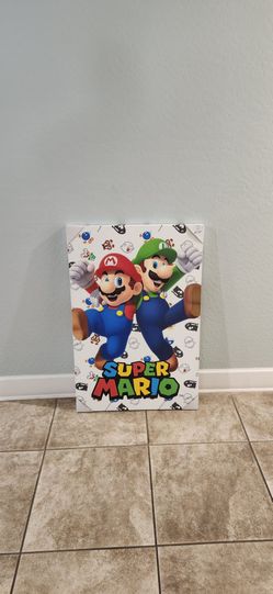 Large Mario Brothers Canvas